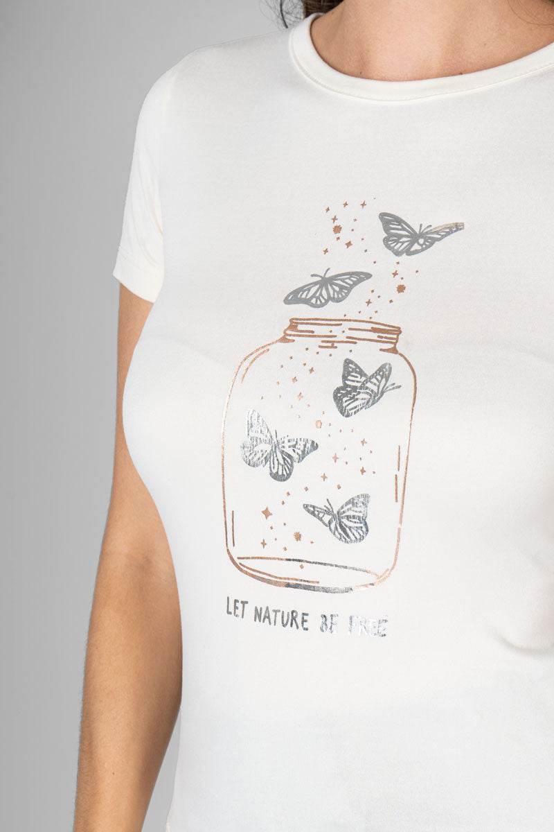 Playera estampada manga corta - Santory Ropa  (7307413225539)