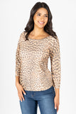 Blusa animal print escote redondo (7287300816963)