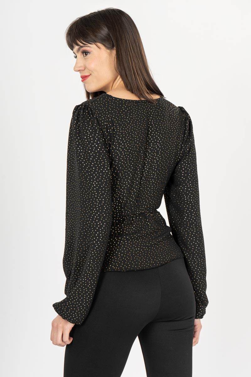 Blusa manga larga con cruce - Santory Ropa  (7445769322563)