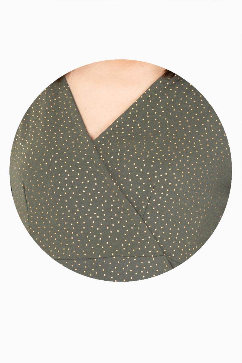 Blusa manga larga con cruce - Santory Ropa  (7463651639363)