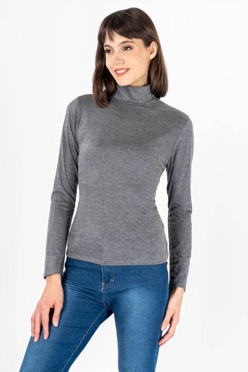 Playera lisa cuello alto - Santory Ropa  (7313512497219)