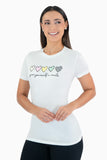 Playera con estampado de corazones
