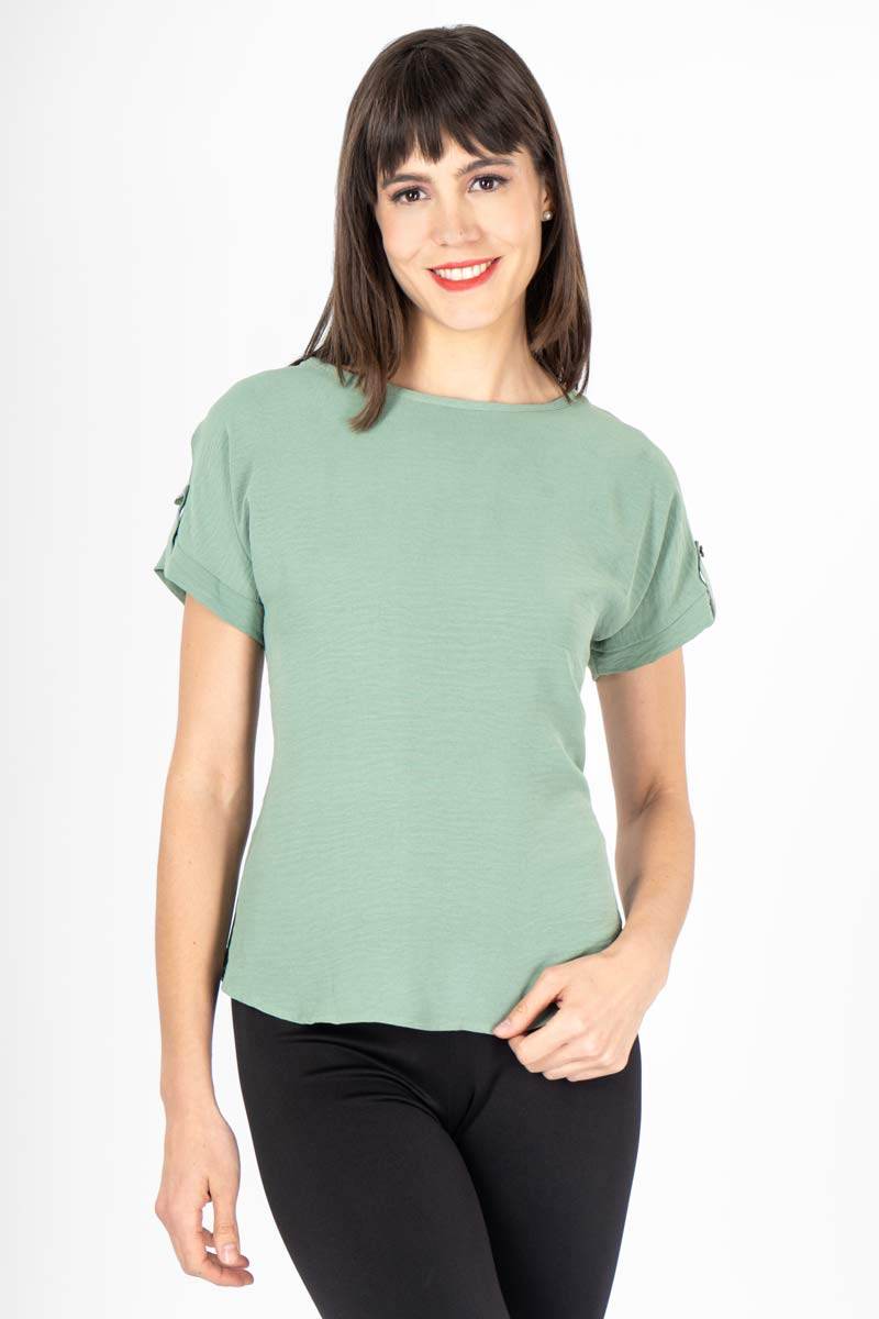 Blusa lisa manga corta - Santory Ropa  (7445769224259)
