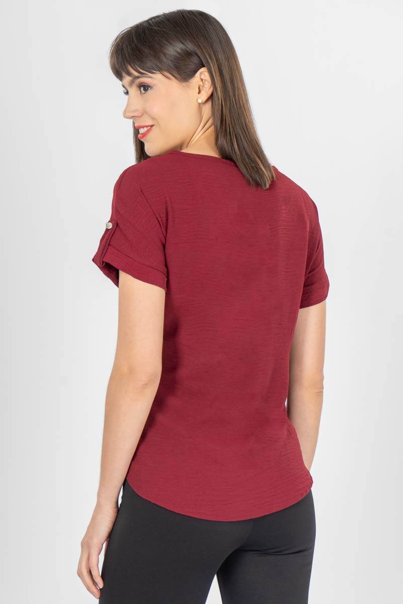 Blusa lisa manga corta - Santory Ropa  (7445769224259)