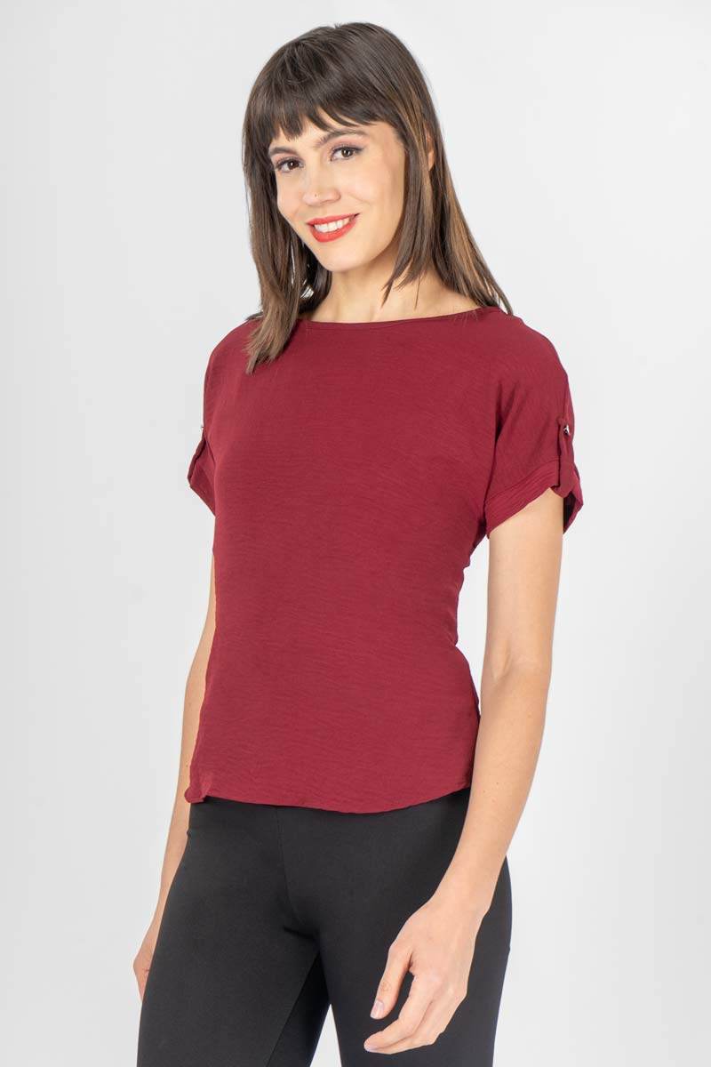 Blusa lisa manga corta - Santory Ropa  (7445769224259)