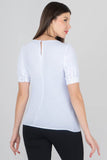 Blusa con collar manga corta - Santory Ropa  (7467150442563)
