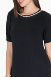 Blusa con collar manga corta - Santory Ropa  (7467150442563)