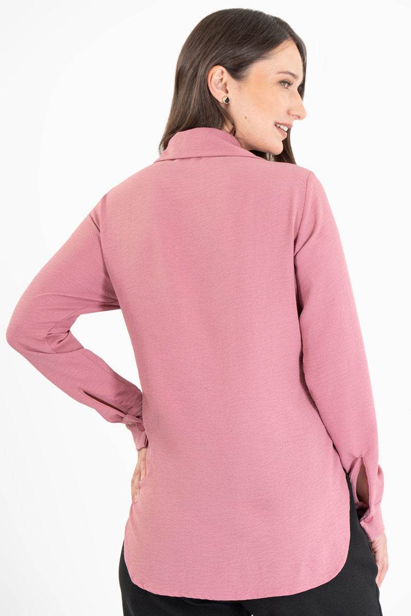 Camisa lisa con bolsas - Santory Ropa  (7437318193219)