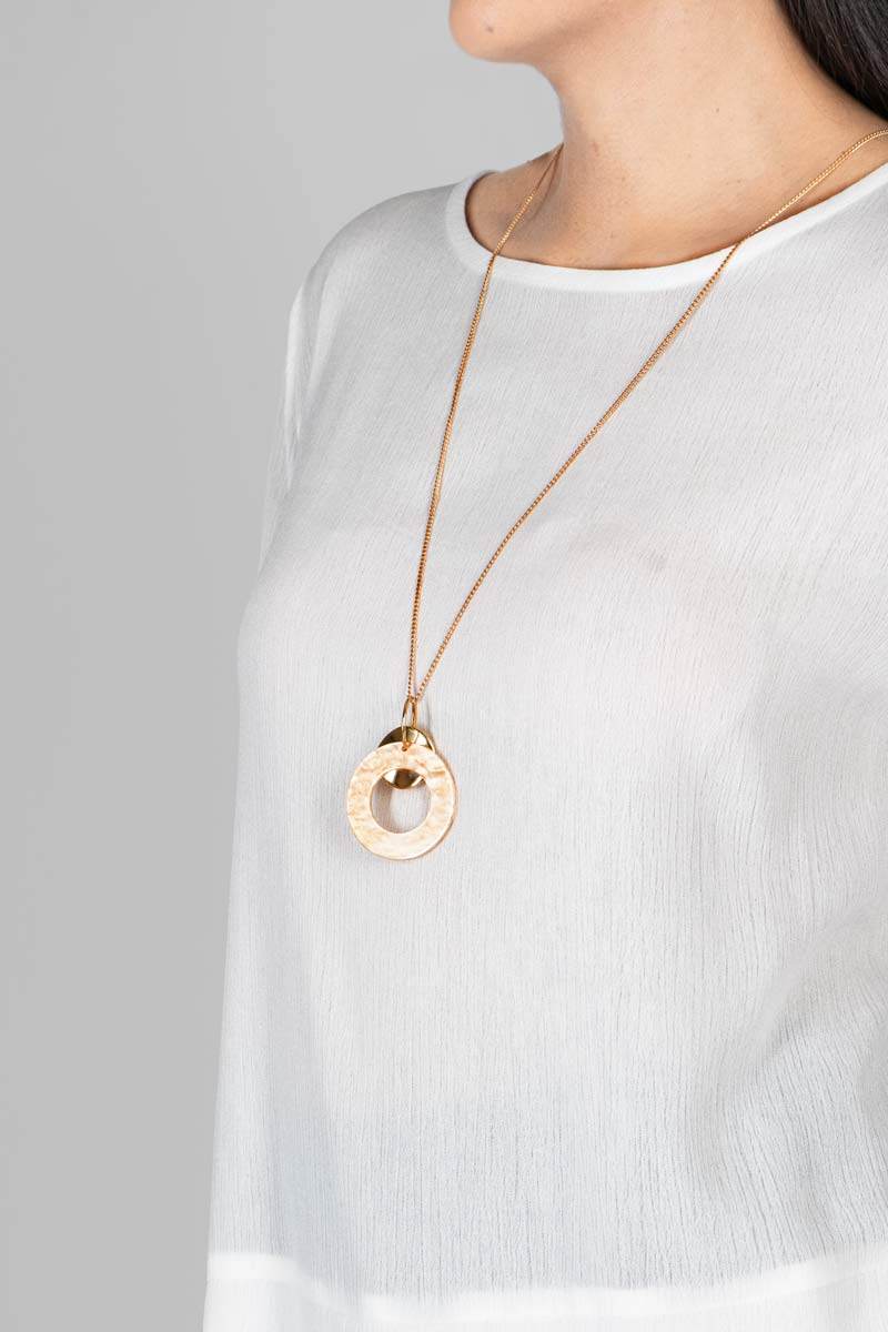 Blusa manga corta con collar - Santory Ropa  (7368970534979)