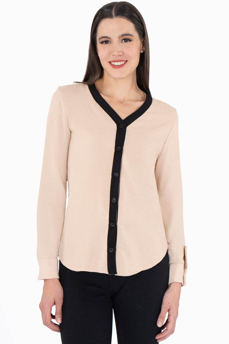 Blusa lisa manga larga - Santory Ropa  (7467150409795)