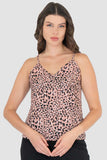Blusa animal print de tirantes