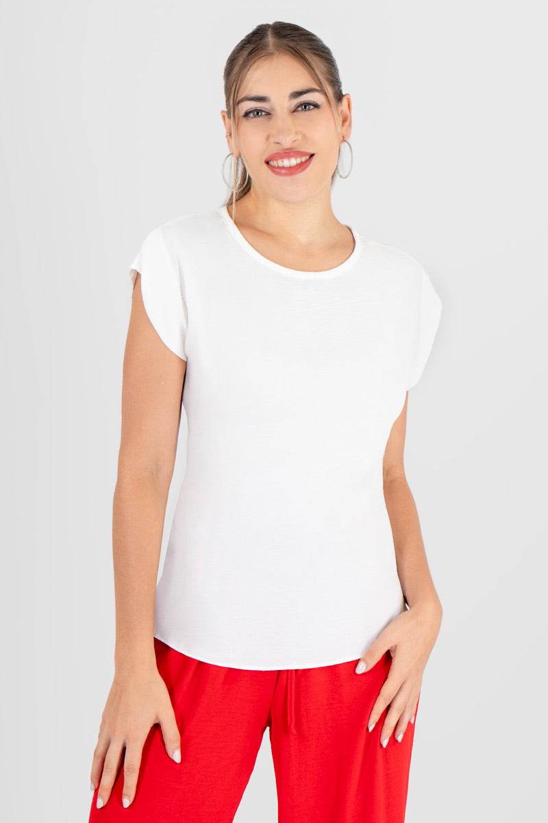 Blusa lisa escote redondo - Santory Ropa  (7444872200259)