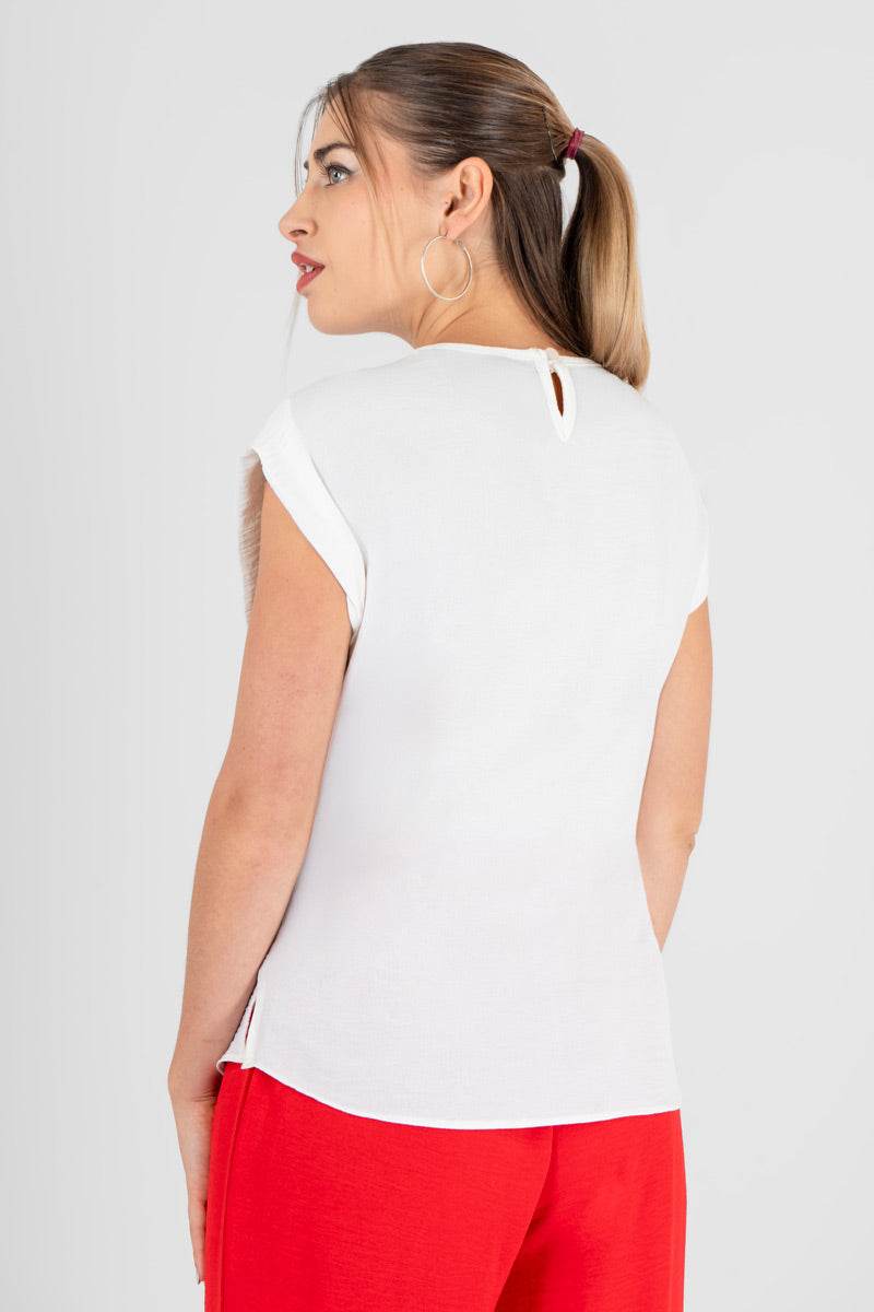 Blusa lisa escote redondo - Santory Ropa  (7444872200259)