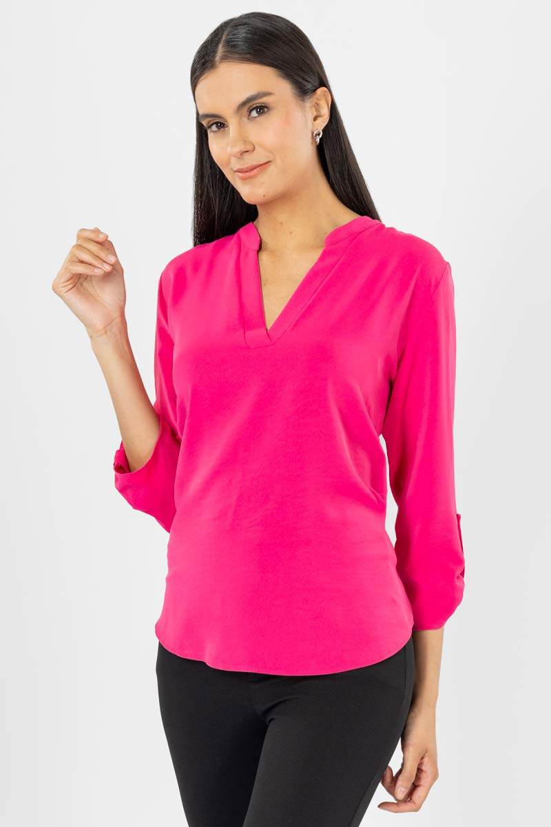 Blusa lisa manga 3/4 - Santory Ropa  (7381700804675)