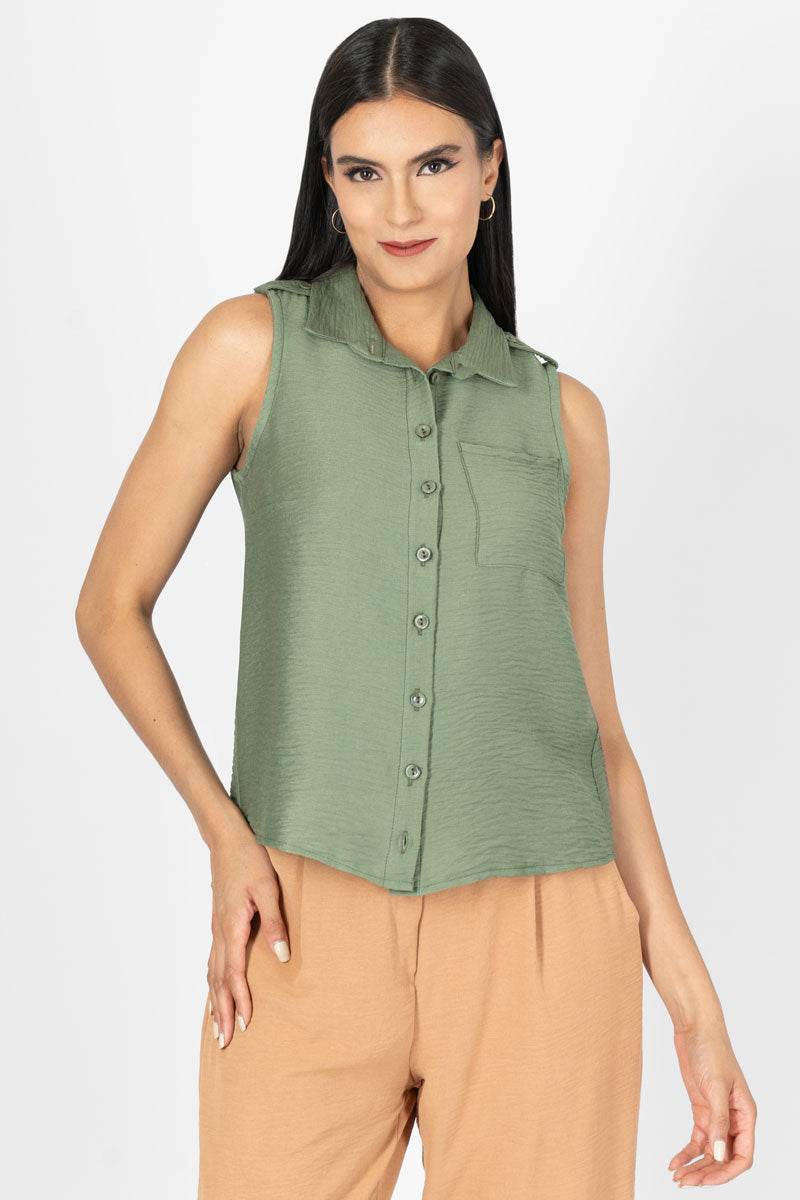 Camisa sin mangas con bolsa - Santory Ropa  (7415529472067)