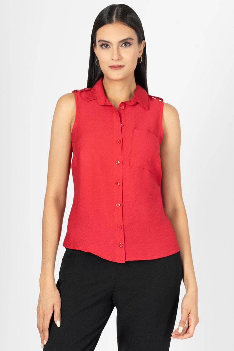 Camisa sin mangas con bolsa - Santory Ropa  (7415529472067)