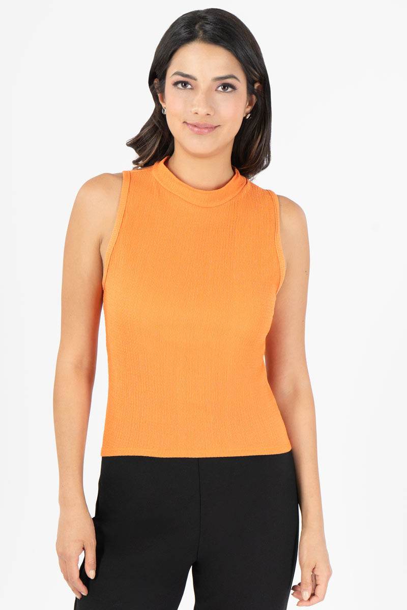 Playera cuello alto sin manga - Santory Ropa  (7413716287555)