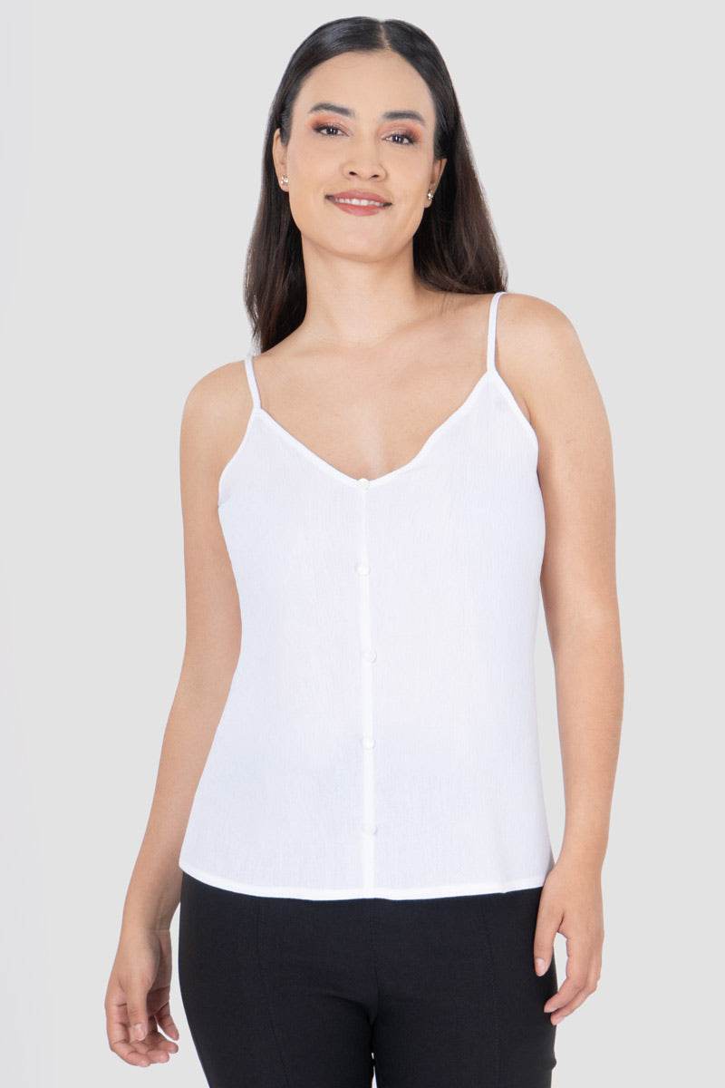 Blusa de tirantes con botones - Santory Ropa  (7458821406787)