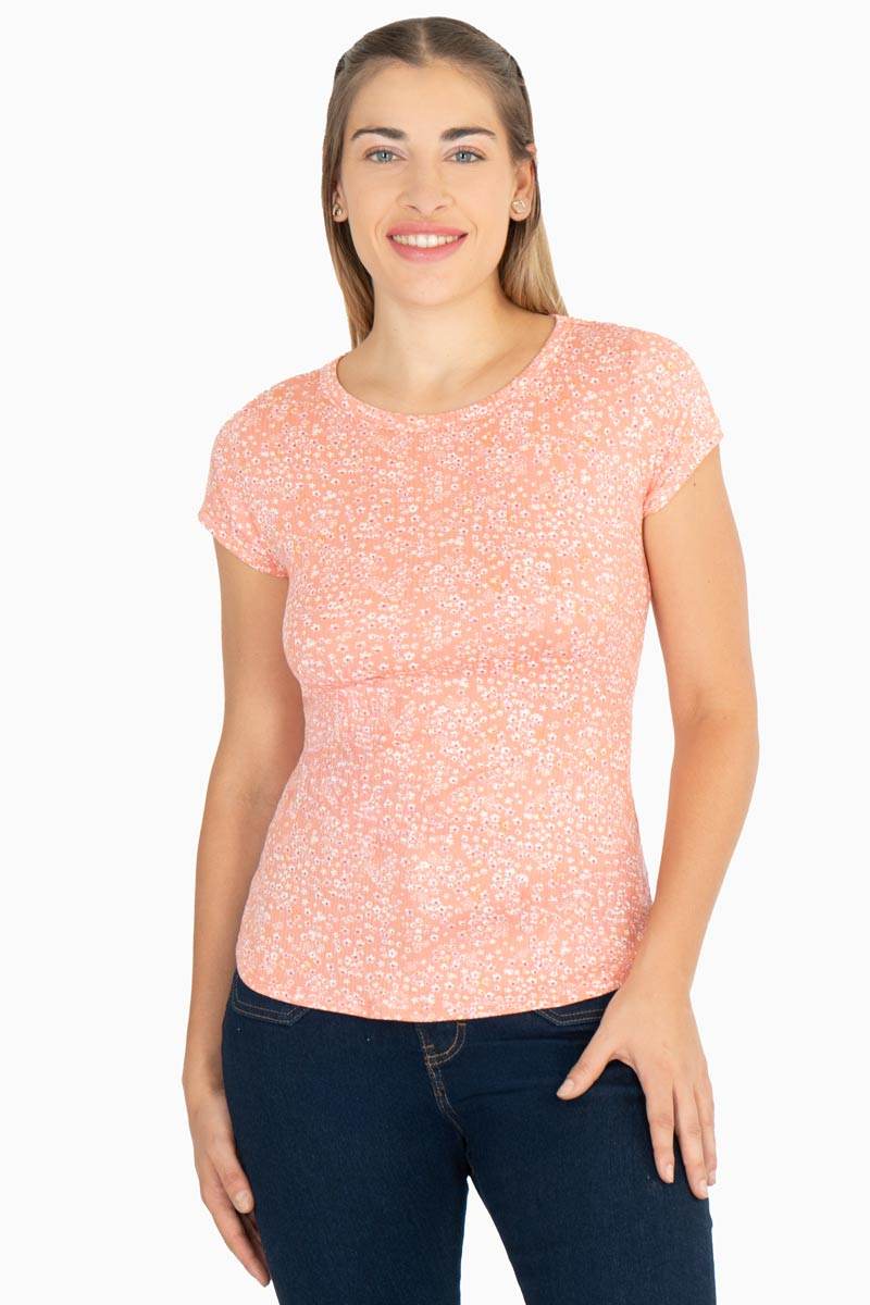 Playera floral manga corta - Santory Ropa  (7450428440643)