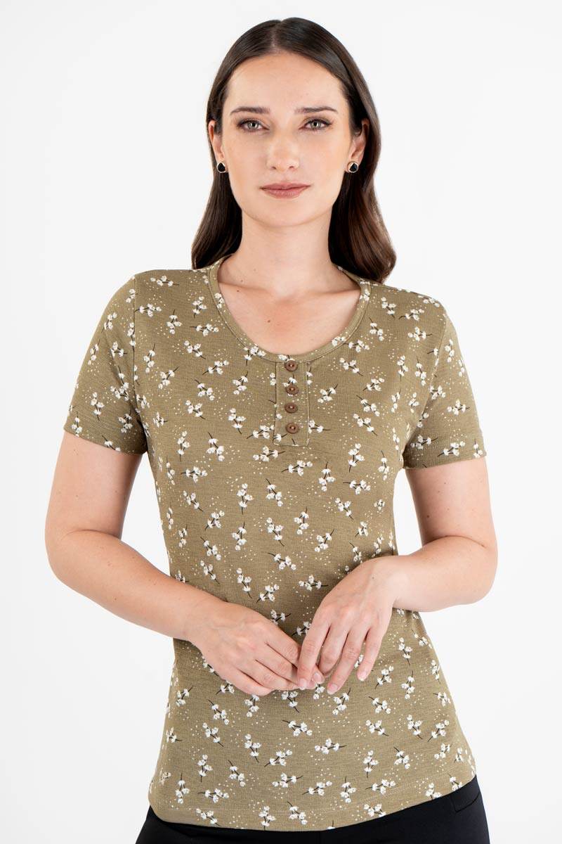 Blusa estampada manga corta - Santory Ropa  (7438069563459)