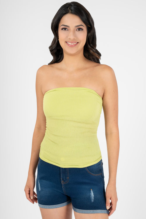 Playera strapless  lisa