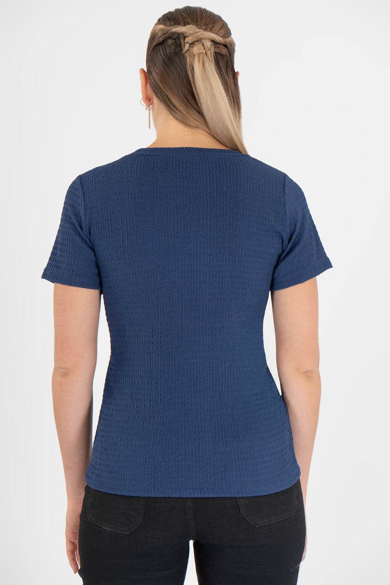 Blusa con botones en hombro - Santory Ropa  (7442097471555)