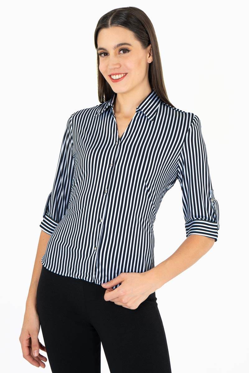 Blusa de rayas manga 3/4 - Santory Ropa  (7463651508291)