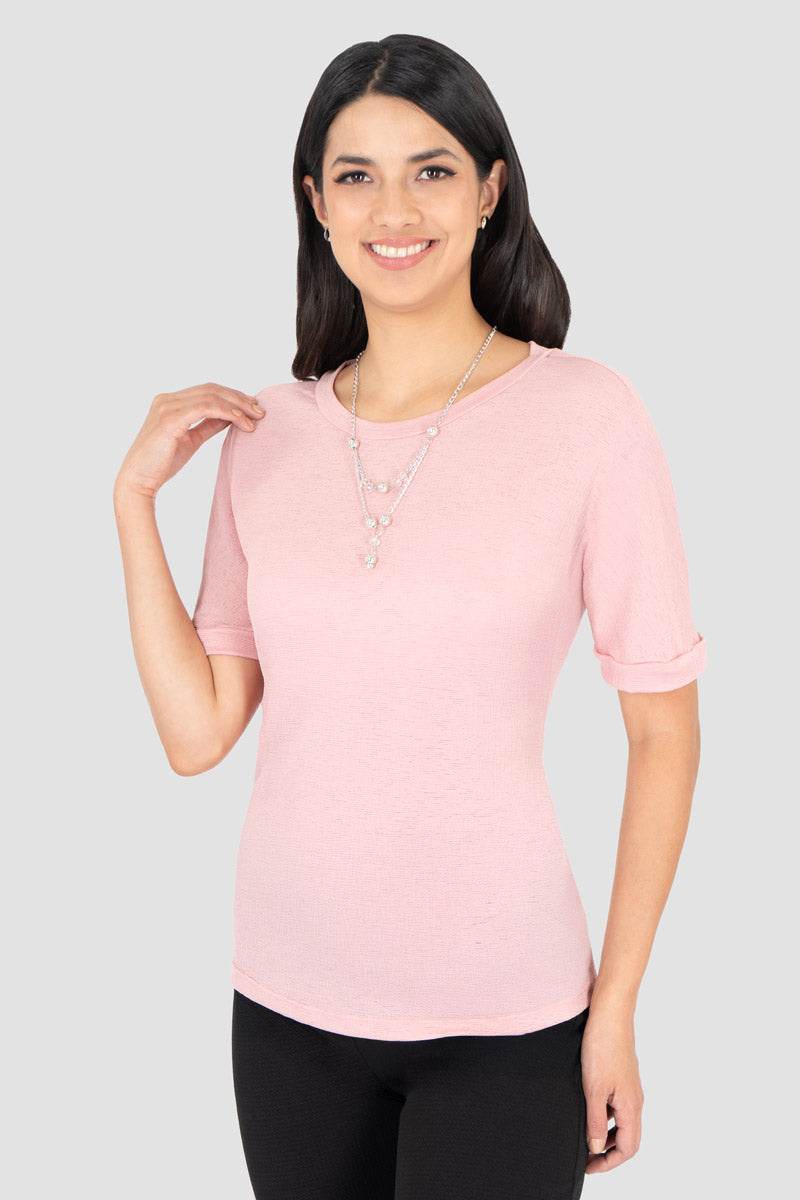 Blusa manga corta y collar - Santory Ropa  (7463730085955)