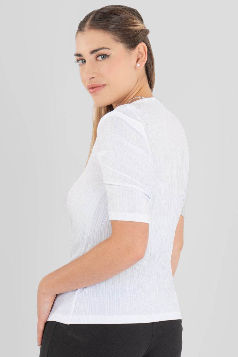 Blusa con pliegues y collar - Santory Ropa  (7442097406019)
