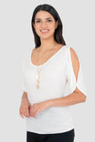 Blusa hombros descubiertos y collar - Santory Ropa  (7467150245955)