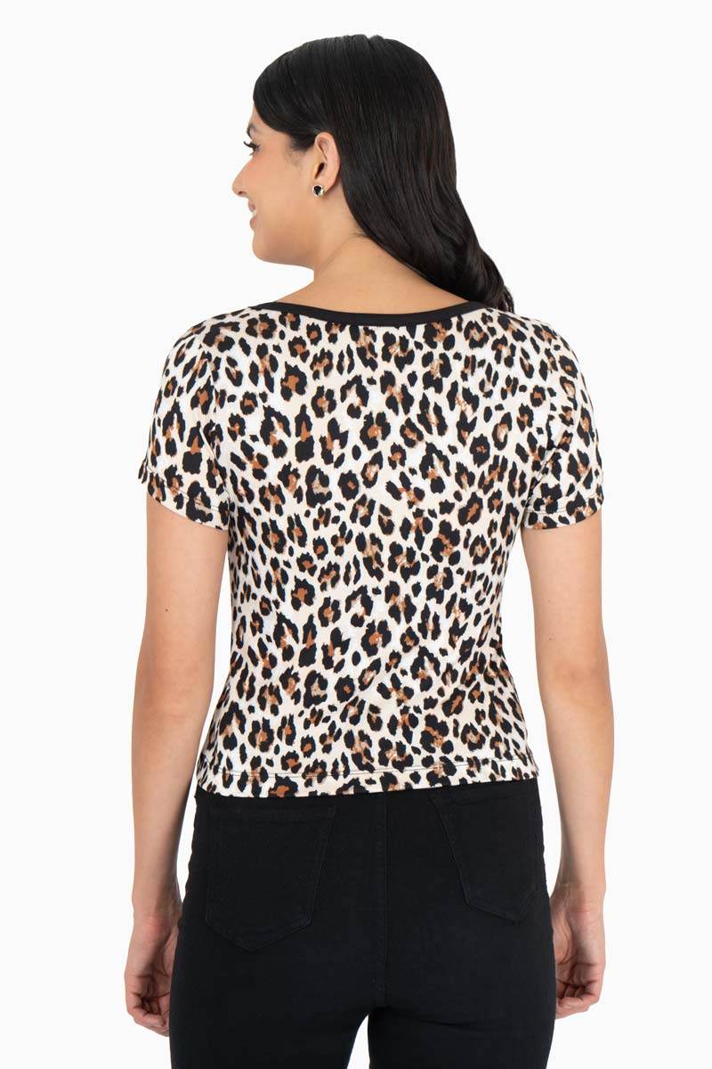 Playera animal print manga corta - Santory Ropa  (7451670282307)