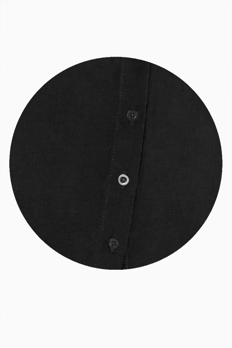 Camisa lisa manga larga y con bolsa