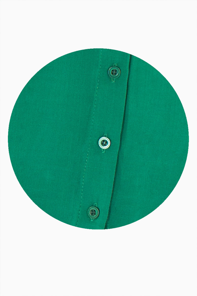 Camisa lisa manga larga y con bolsa