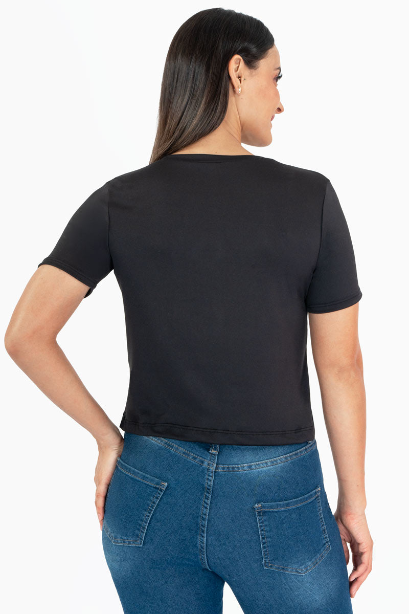 Playera manga corta con estampado "Los angeles 1996"