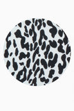 Playera escote v manga corta animal print