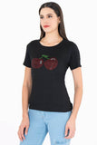 Playera con estampado de cerezas - Santory Ropa  (7467150114883)