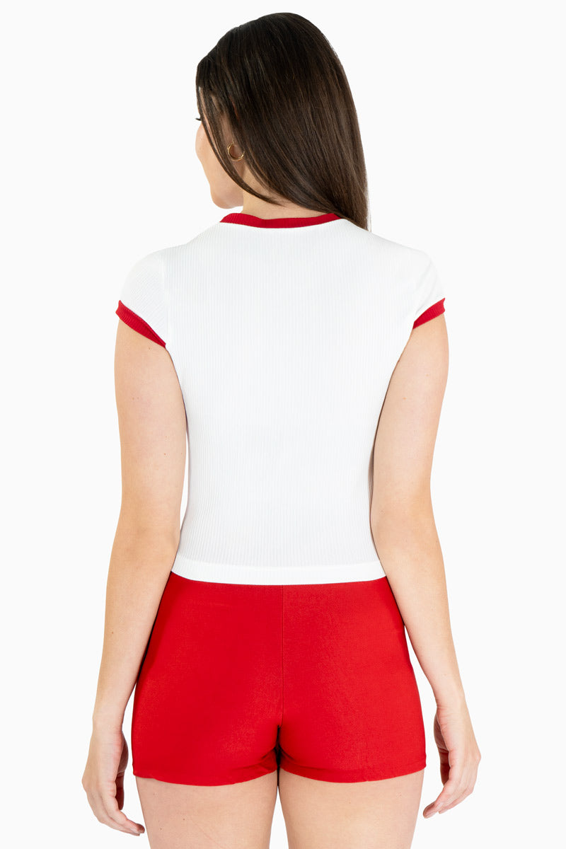 Playera con estampado " Paris 1900" manga corta