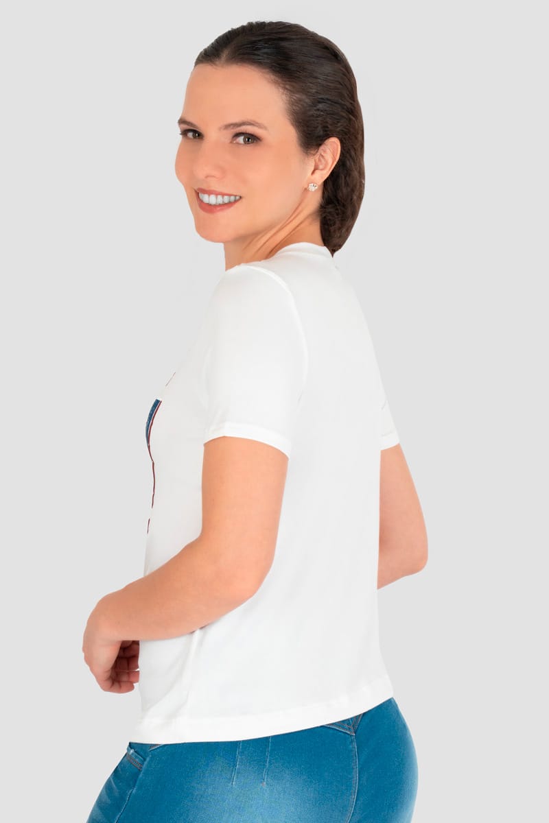 Playera vintage manga corta