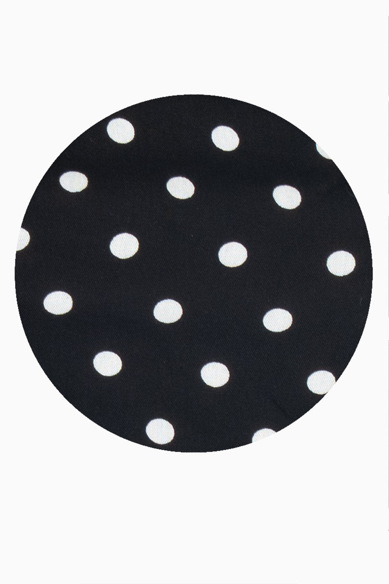 Blusa crop de lunares con escote en espalda