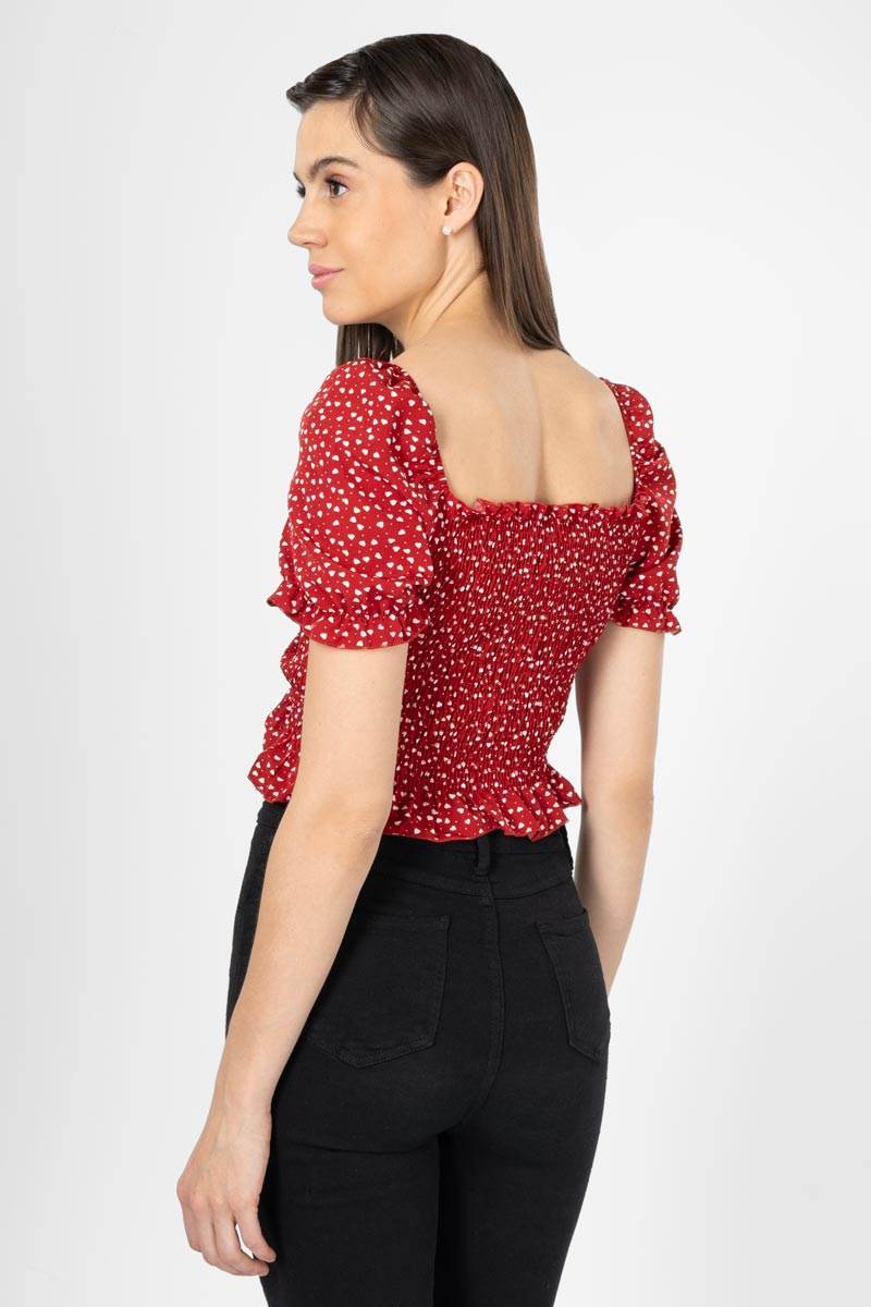 Blusa estampada con jareta - Santory Ropa  (7383734648899)