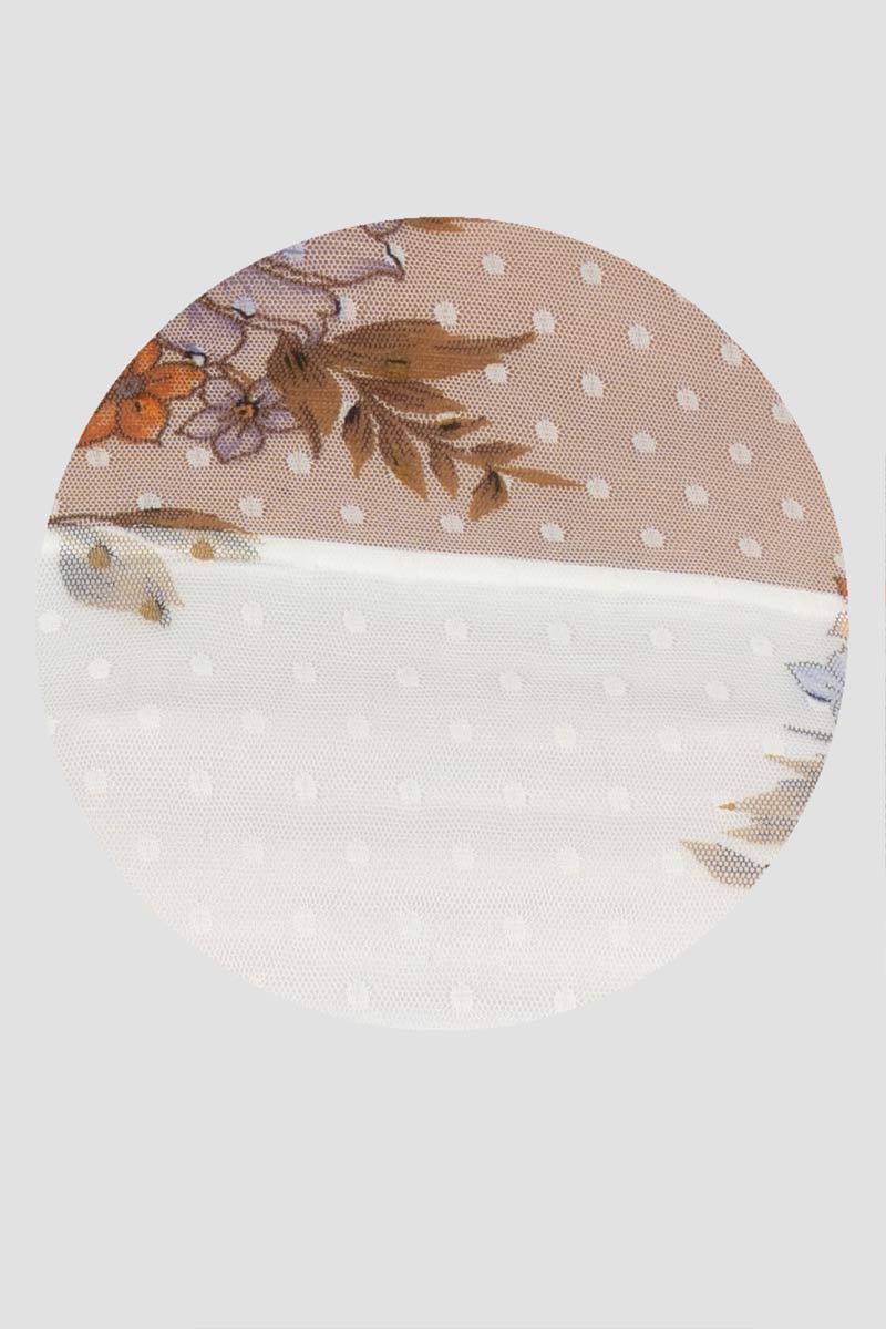 Blusa mesh floral con top