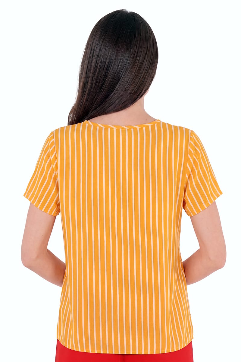 Blusa  de rayas manga corta