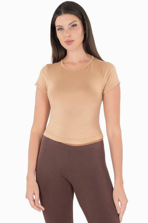 Playera lisa manga corta