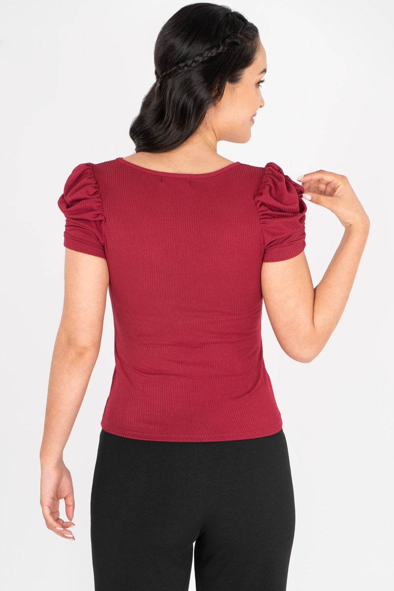 Blusa manga corta con escote v - Santory Ropa  (6953913122883)