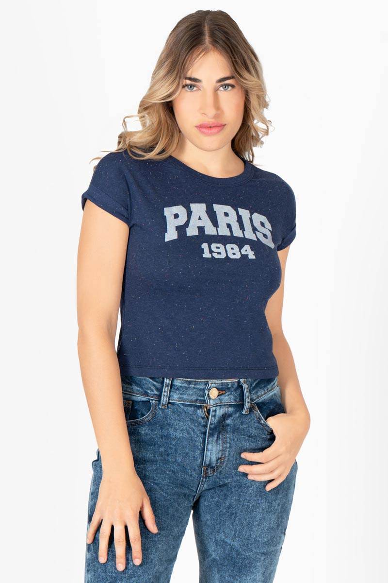 Playera estampada manga corta - Santory Ropa  (7423666356291)