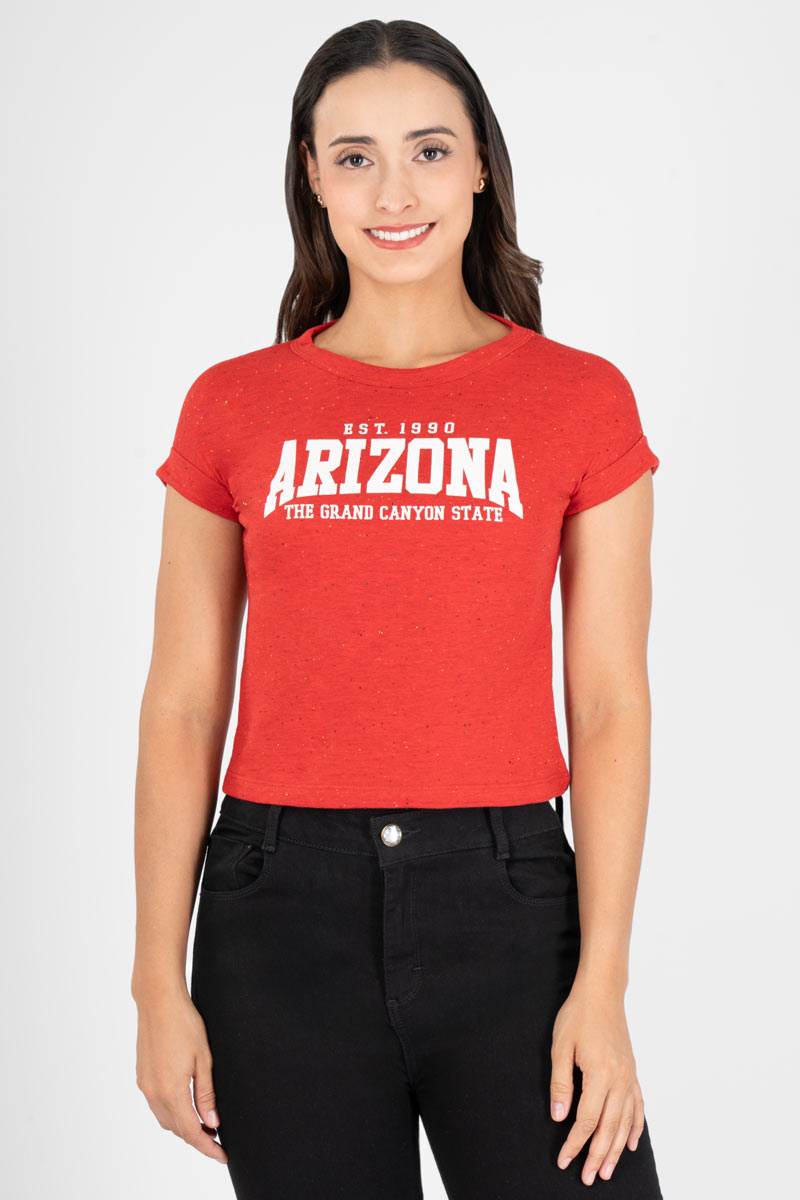 Playera estampada cuello redondo - Santory Ropa  (7407643885635)