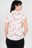 blusa manga corta con vuelo y aletilla cuello maoe estampado flores (6995042861123)