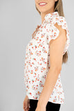 Blusa manga corta con estampado floral (7236723048515)