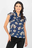 Blusa floral manga corta (7330049130563)