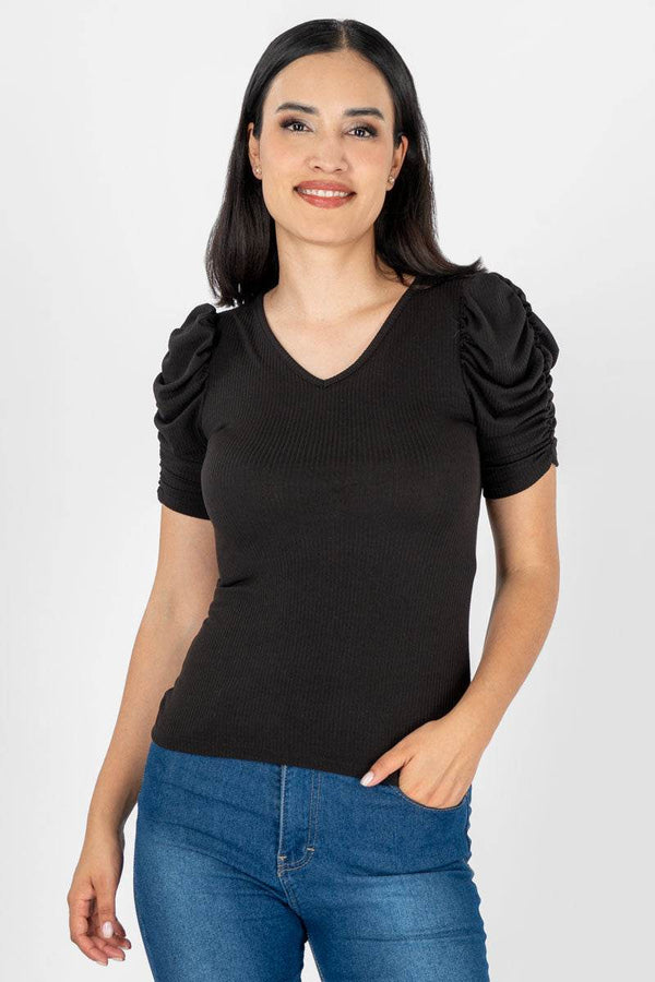 Blusa lisa manga corta - Santory Ropa  (7276413026371)
